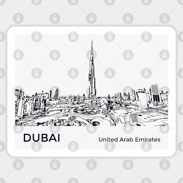Dubai United Arab Emirates Sticker by Lakeric